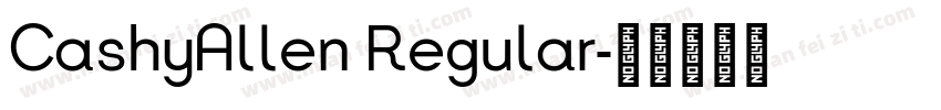 CashyAllen Regular字体转换